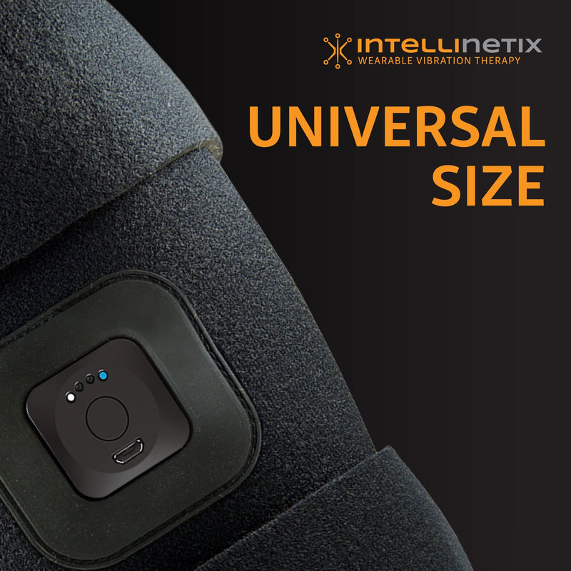 [Australia] - intellinetix Brownmed Calf/Shin Therapy Wrap - Shin & Calf Compression Sleeve with Leg Massager for Men & Women - Vibration Therapy Calf Wrap for Shin Splints & Muscle Cramp Relief 