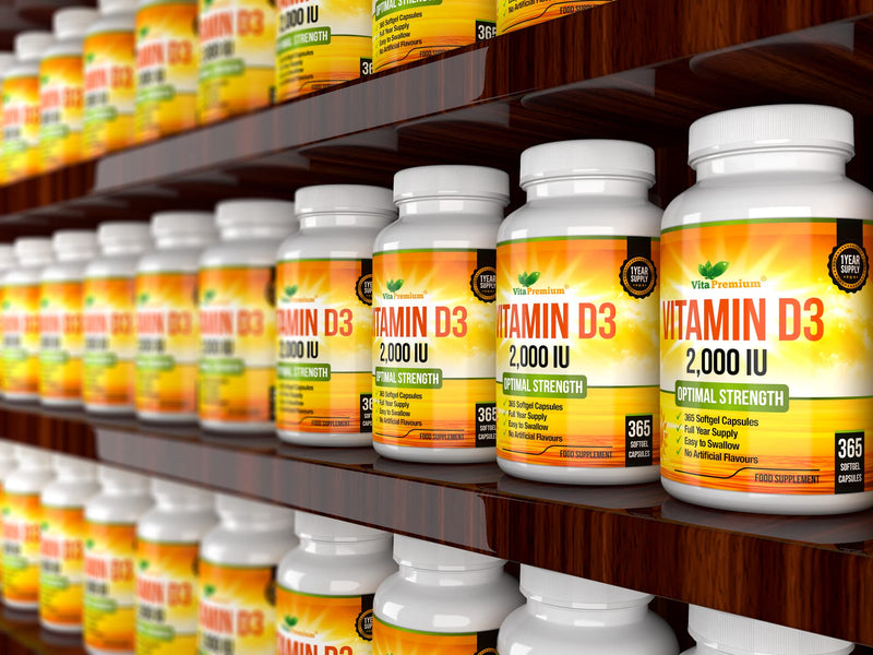Vitamin D 2,000 IU, Optimal Strength Vitamin D3 Supplement, 365 Easy to Swallow Softgels - Full Year Supply 365 count (Pack of 1)