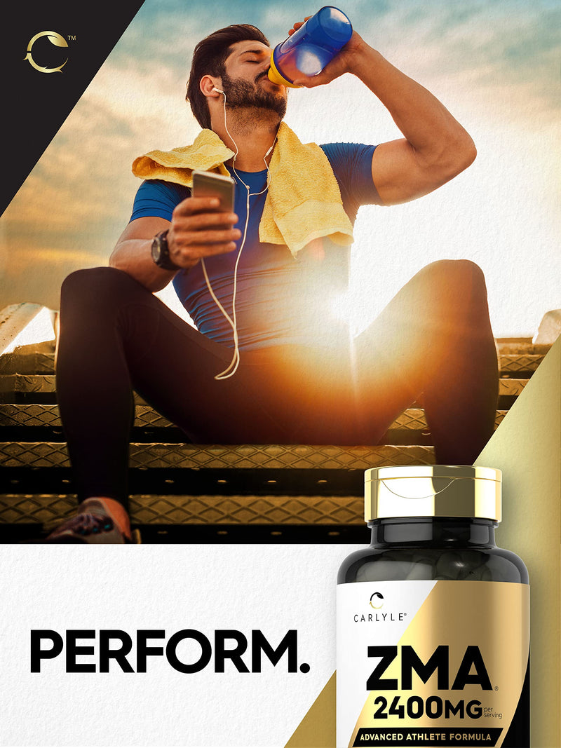 Carlyle ZMA Supplement for Men and Women | 90 Capsules | Zinc, Magnesium & Vitamin B6 | Non-GMO, Gluten Free