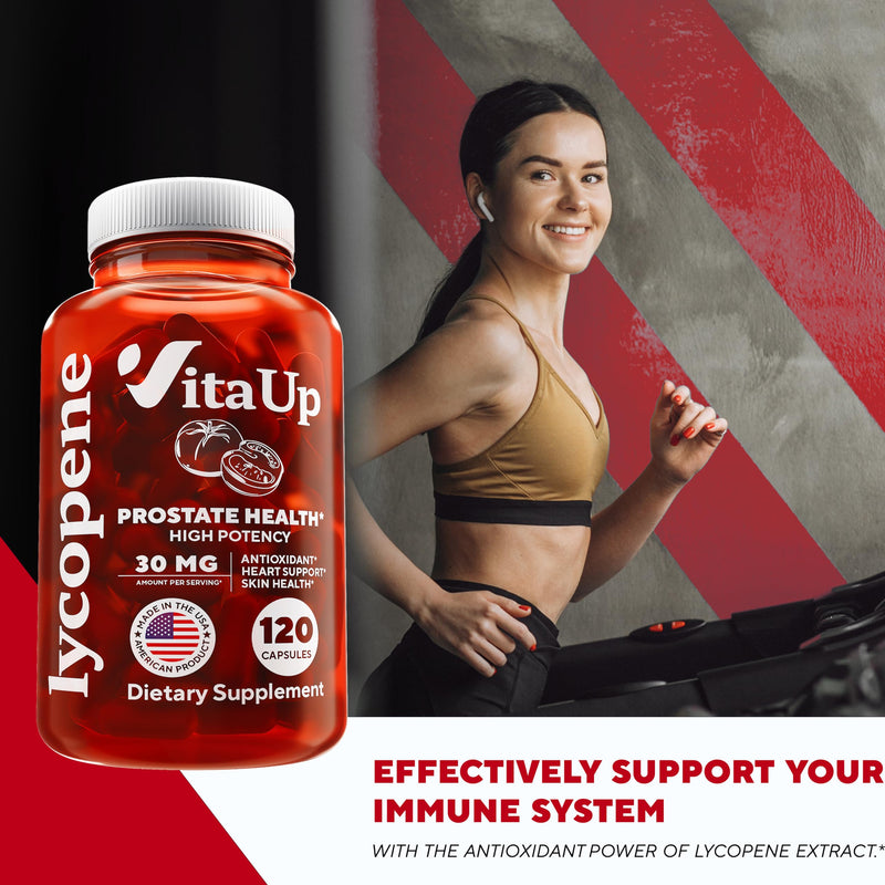 [Australia] - Lycopene Supplement - USA Made Lycopene 30mg - Vegan Lycopene Powder Capsules - Prostate Support Supplement for Men's Health - Lycopene Supplements for Heart Health & Immune Support - 120 Count 120 Count (Pack of 1) 