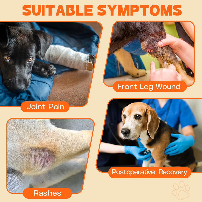 Dog Recovery Sleeve for Front Leg, Breathable Dog Leg Sleeve Stops Licking Wound Protection Fits Small Medium Large Dogs Right Front Leg, 2XL - PawsPlanet Australia