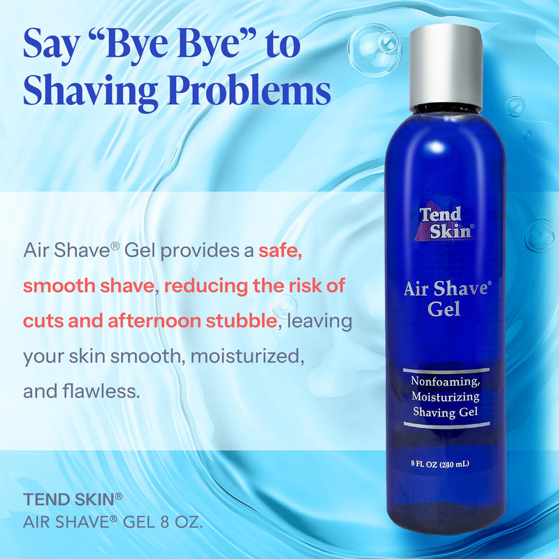 Tend Skin Air Shave Gel Advanced Hydrating & Moisturizing Formula, Provides Natural Protection, Silky Smooth Skin & Seamless Hair Removal, 8 Oz