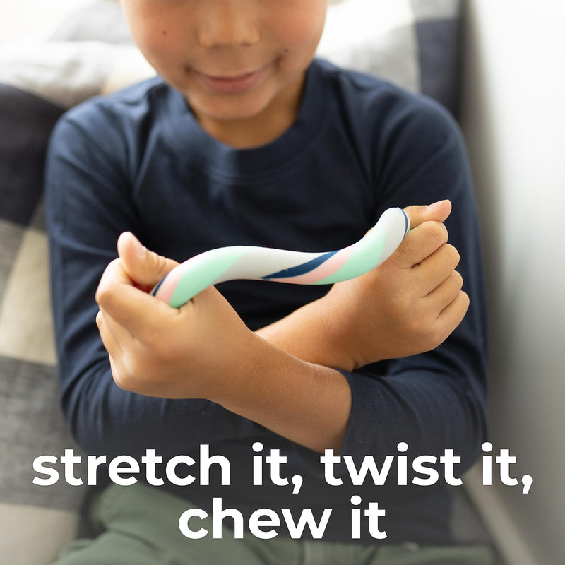 [Australia] - S-Chidget - Chewy Sensory Fidget and Oral Motor Therapy Tool for Kids with Special Needs - Chew Toy for Kids with Sensory Issues - Toddler Chewy Sensory Toy - (Pack of 2) 