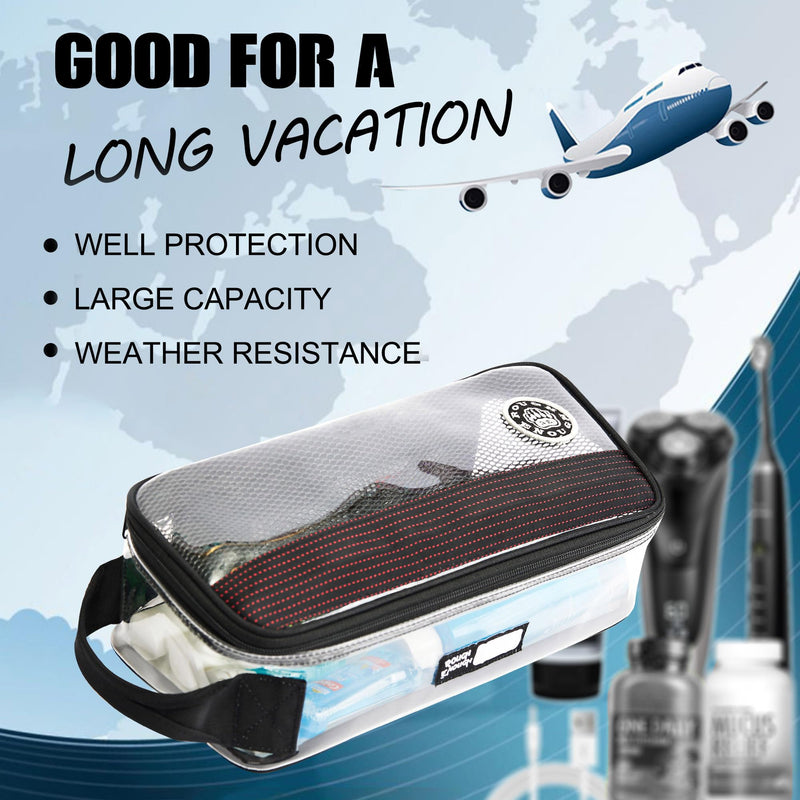 Rough Enough Clear Toiletry Bag Travel Toiletries bags Bundle