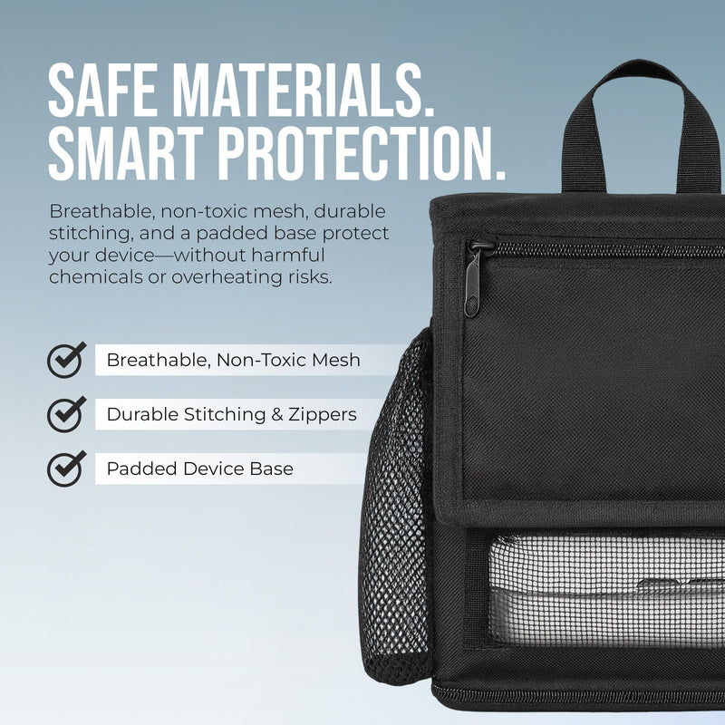 [Australia] - O2totes USA premium Lightweight Backpack Fit For Inogen One G5/Inogen Rove 6, Zippered Bottom, Pockets For Inogen Accessory Black 