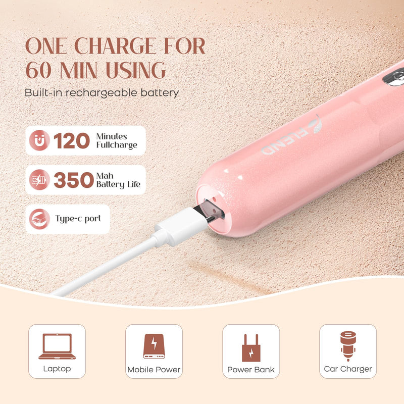 [Australia] - Facial Hair Remover for Women, 2-in-1 Epilator for Women with LED Light USB Rechargeable Portable Electric Epilators Painless Lady Shavers for Face, Lip, Chin, Leg, Arms, Bikini (Pink) Pink 
