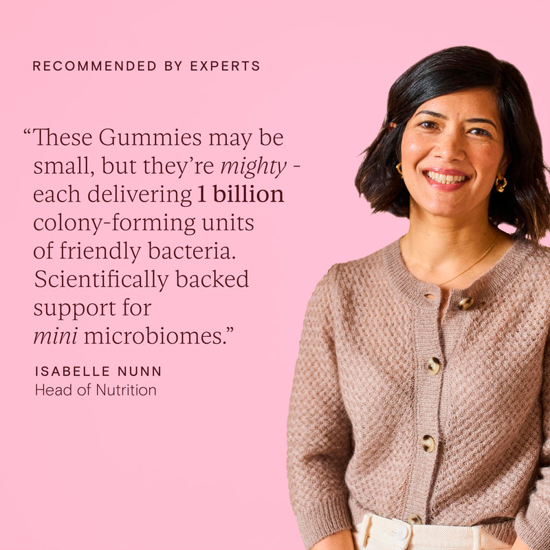 Wild Nutrition Food-Grown Biotic Gummies for Children | 1 Billion CFU | Vegan | No Artificial Sweeteners | No Added Refined Sugars | Microbiome-Balancing Benefits
