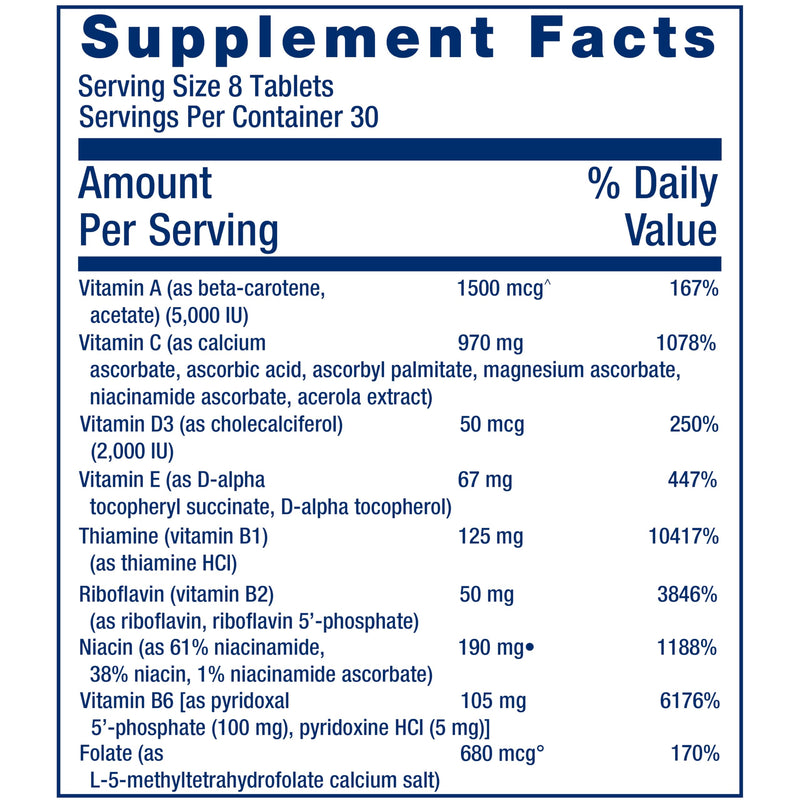 Life Extension Mix Tablets Without Copper, 240 Tablets | High-Potency Multivitamin with Vitamins B, C, D, E & Magnesium, Whole-Body Health & Healthy Aging, Gluten-Free