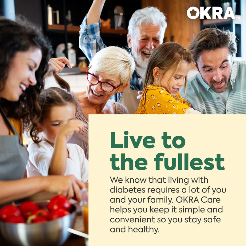[Australia] - OKRA Pro Test Strips and Lancets for 100 tests Refill Kit 