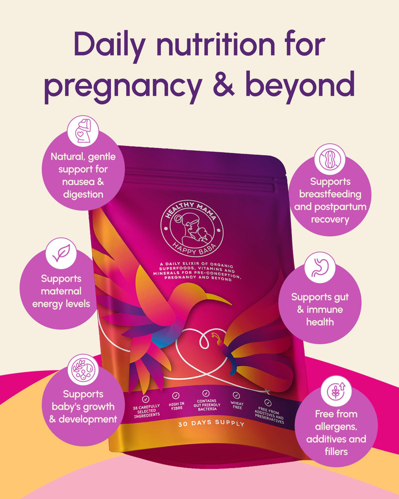 Premium Multivitamin Powder for Pregnancy, Breastfeeding & Prenatal Support - 30-Days | Folic Acid as Methylfolate, Probiotics + Vitamin D3 & C, Organic Superfoods, UK Made