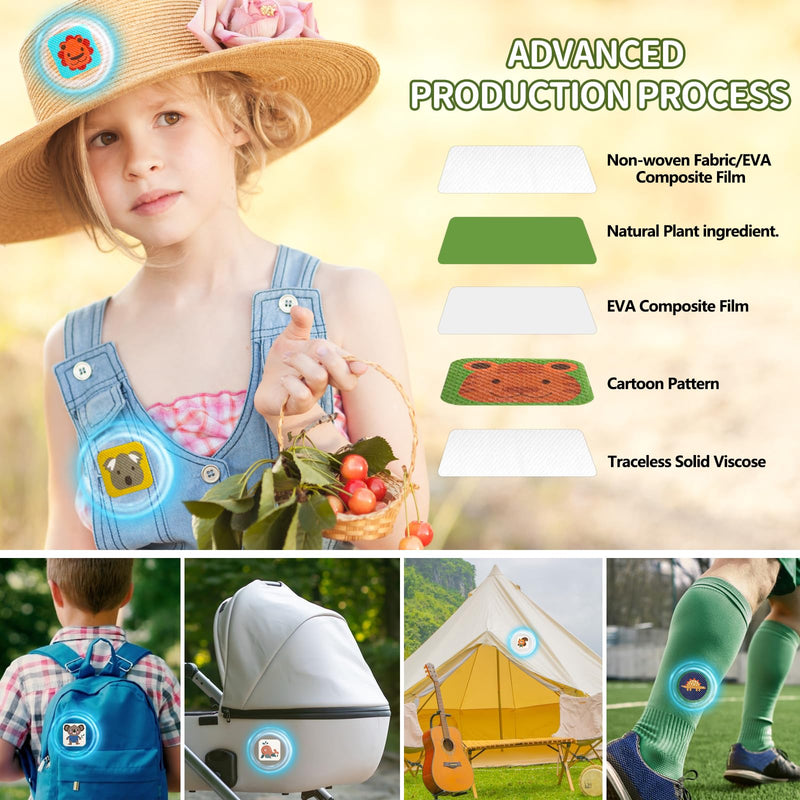 [Australia] - CHALLEY-YOKI Pack of 72 mosquito plasters for children and adults, mosquito protection stickers, mosquito plasters against itching, anti-mosquito stickers, mosquito protection stickers for mosquito bites, mosquito plasters 
