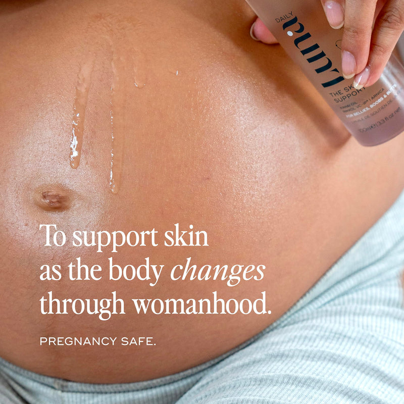 [Australia] - Luna Daily Stretch Mark Body Oil | Hydrating Treatment for Scars, Discoloration & Uneven Skin Texture | Vitamin C & Coconut Oil Nourish Dry Skin | Clinically Proven, Pregnancy Safe for Women, 300ml 