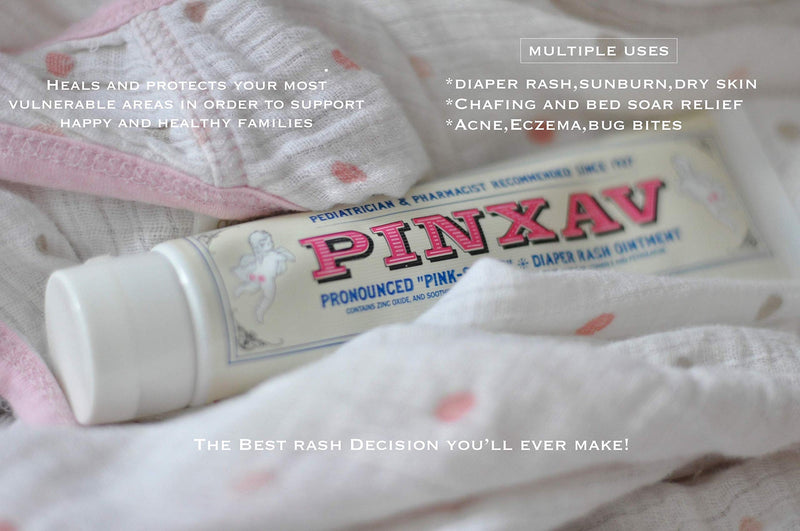 [Australia] - PINXAV Healing Cream, Fast Relief for Diaper Rash, Eczema, Chafing, Bed Sores, Acne, and Minor Cuts and Burns (4 OZ) 