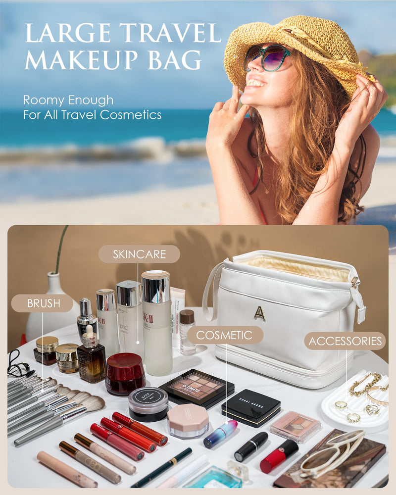 Initial Large Makeup Bag + Personalized Cosmetic Bag
