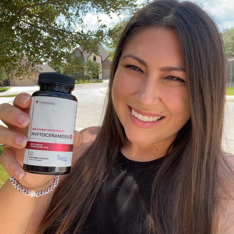 [Australia] - Hydrating Anti Aging Phytoceramides Supplement - Clinically Proven Ceratiq Ceramides Supplement with Hyaluronic Acid and Phytoceramides 700mg - Skin Barrier Repair Itchy Dry Skin Supplement for Women 