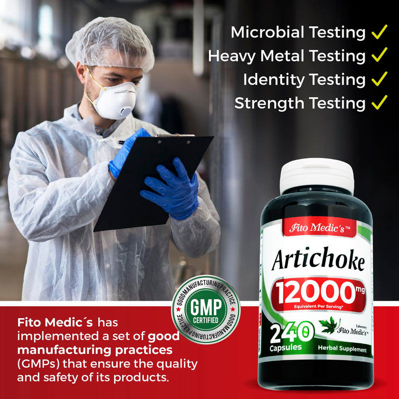[Australia] - FITO MEDIC'S Lab | artichoke extract | artichoke extract capsules |240 capsules |12000 mg | artichoke |artichoke supplement | alcachofa. 