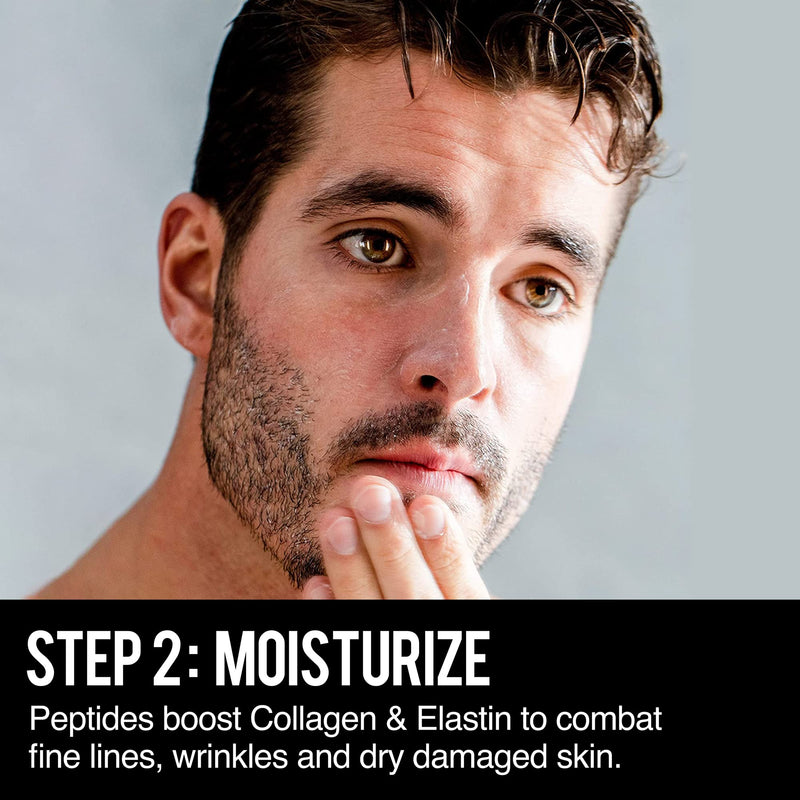 [Australia] - RUGGED & DAPPER Daily Duo Skincare Set for Men | Includes Age + Damage Defense Moisturizer & Daily Power Scrub Face Wash Face Wash & Moisturizer bundle 