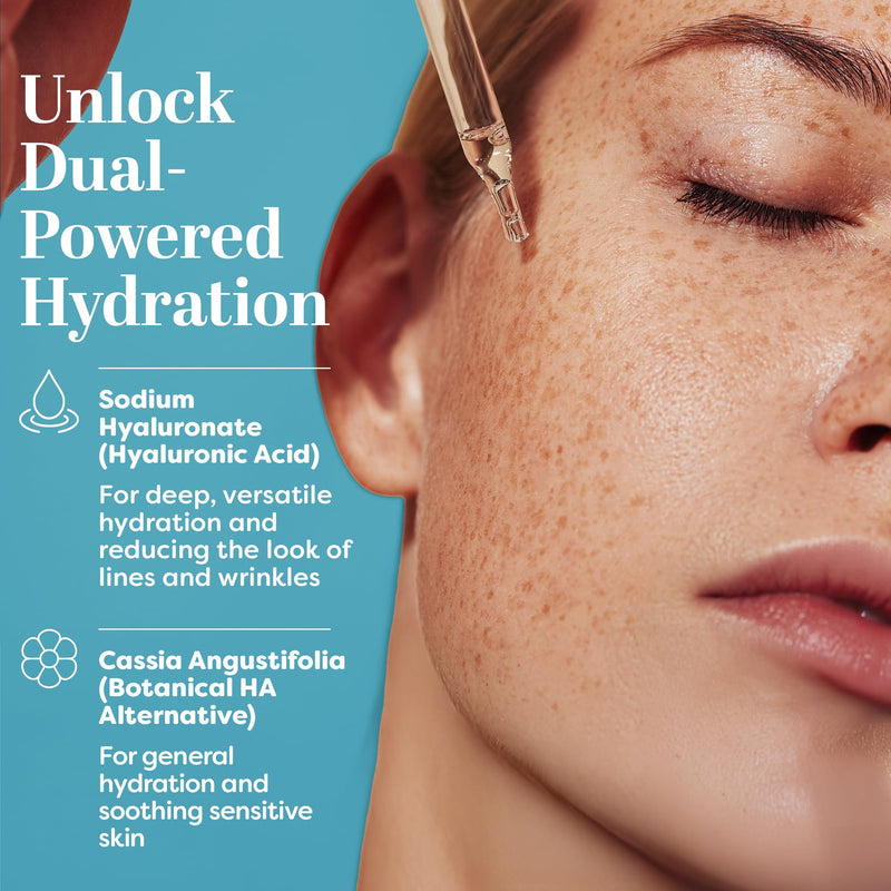 TruSkin Hyaluronic Acid Serum for Face for Hydrated, Plumper Skin, 2 fl oz | With 7 ultra-hydrating ingredients to replenish moisture and leave skin feeling soft, smooth and healthy-looking 2 Fl Oz (Pack of 1)
