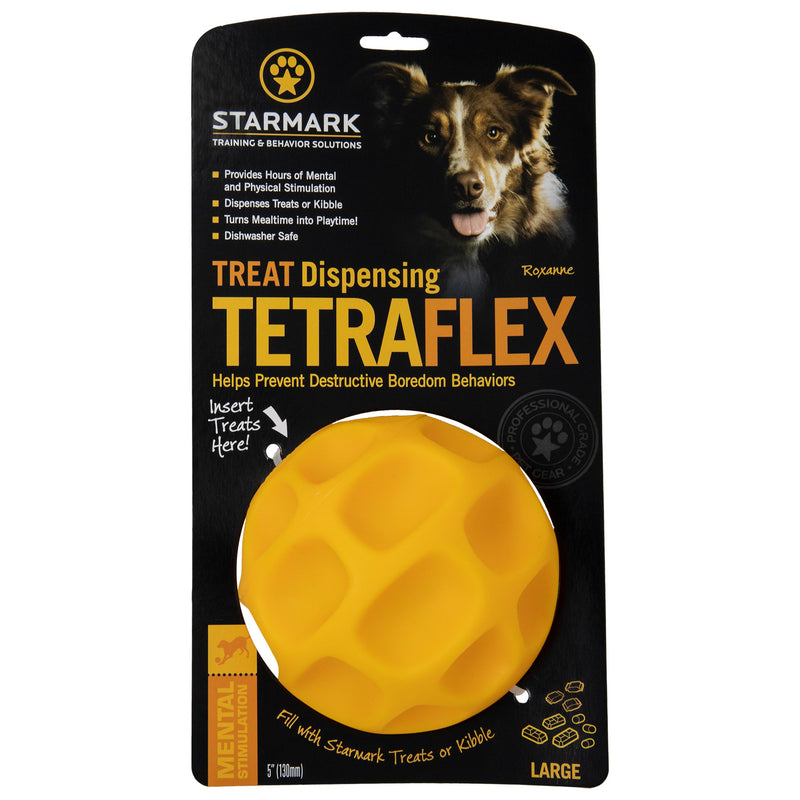Starmark Treat Dispensing Tetraflex Dog Toy Large 1 - PawsPlanet Australia