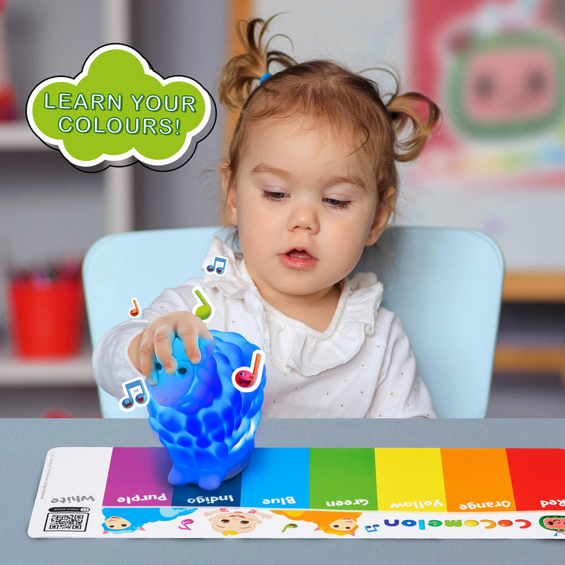 [Australia] - WOW! STUFF CoComelon Toys Musical Color Learning Sheep | Changes to Match Colors | Plays Baa Baa Black Sheep Nursery Rhyme | Night Light Sleep Soother mode | for Girls and Boys | Ages 2+ 