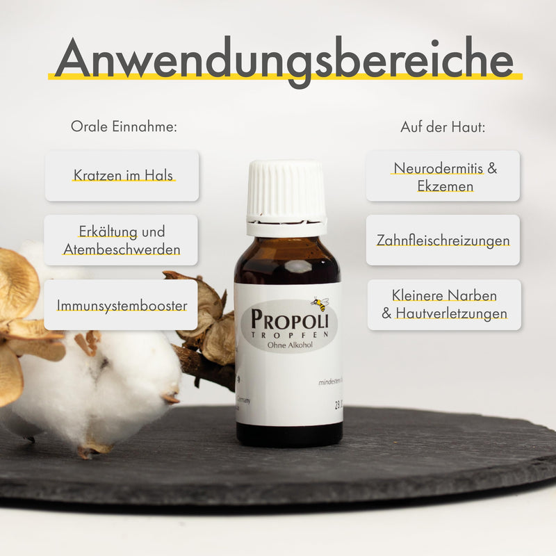 [Australia] - Propolis drops 20% without alcohol - Propolis solution for your immune system - Natural protection from the beehive - Also suitable for children and animals 