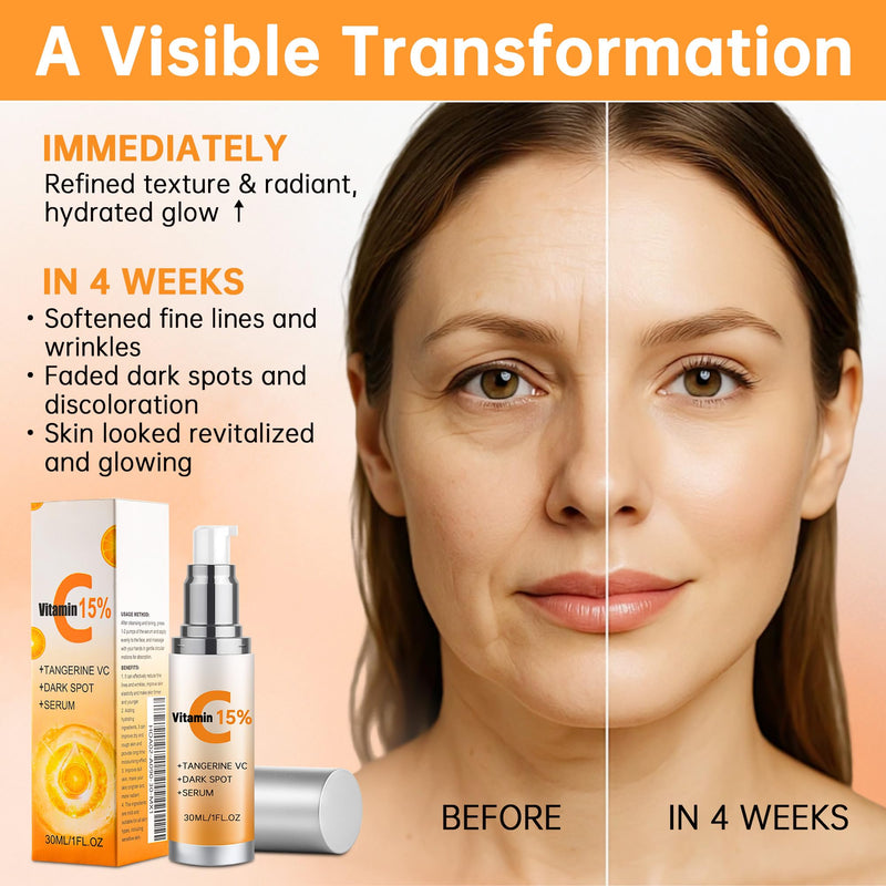 Super Vitamin C Serum for Women Over 70 Vitamin C Face Serum for Skin Care, Hyaluronic Acid for Face Dark Spot Remover, Anti Aging, Lifts and Firms, Fights Wrinkles 1fl. oz. 1Pcs