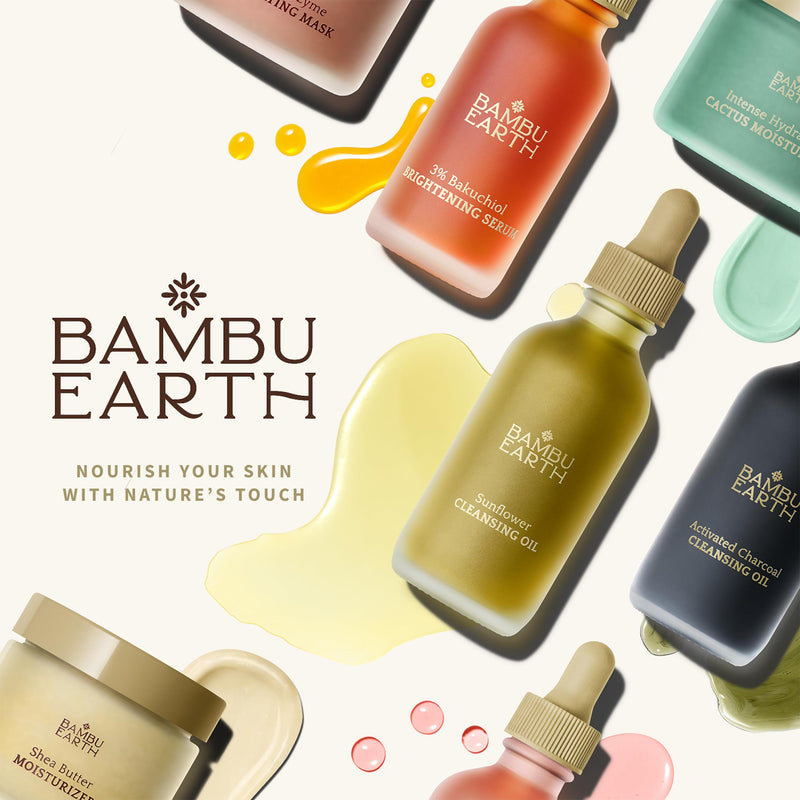 Bambu Earth Rosehip Repairing Face Serum - Facial Hydration and Face Moisturizer Rich in Vitamins - Nourishes Skin, Boosts Radiance and Restores Clarity for Sensitive Skin - Daily Skincare - 1 Fl oz