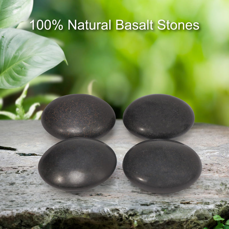 [Australia] - Master Massage 10 Piece Malteser Contour Shape Black Basalt Hot Stone Rock Massage Tool Pack - Black Lava Stones in Unique Dish and Contour Shapes 