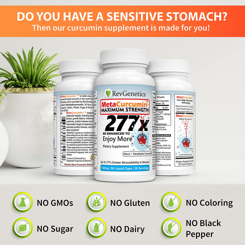 [Australia] - MetaCurcumin 277x Super Curcumin + TetraHydroCurcumin (60 Liquid Capsules) 