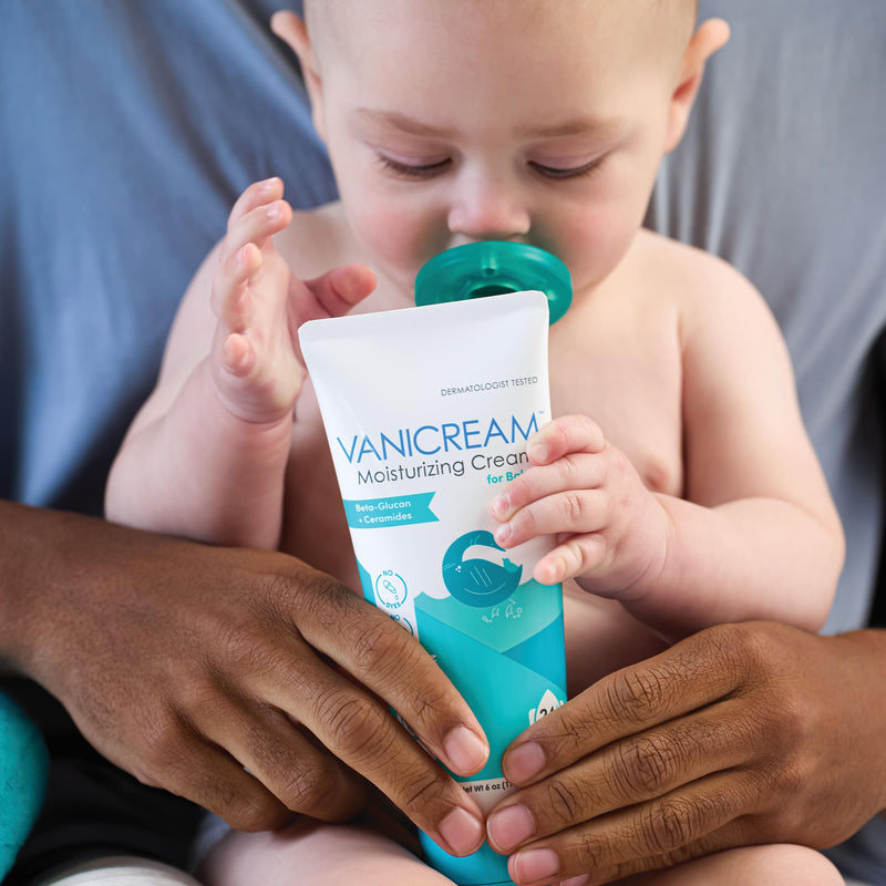 [Australia] - Vanicream Moisturizing Cream for Baby, 6 Oz, Gentle, Hydrating Baby Lotion with Beta-Glucan & Ceramides, Formulated without Common Irritants for Sensitive Skin, All Ages 