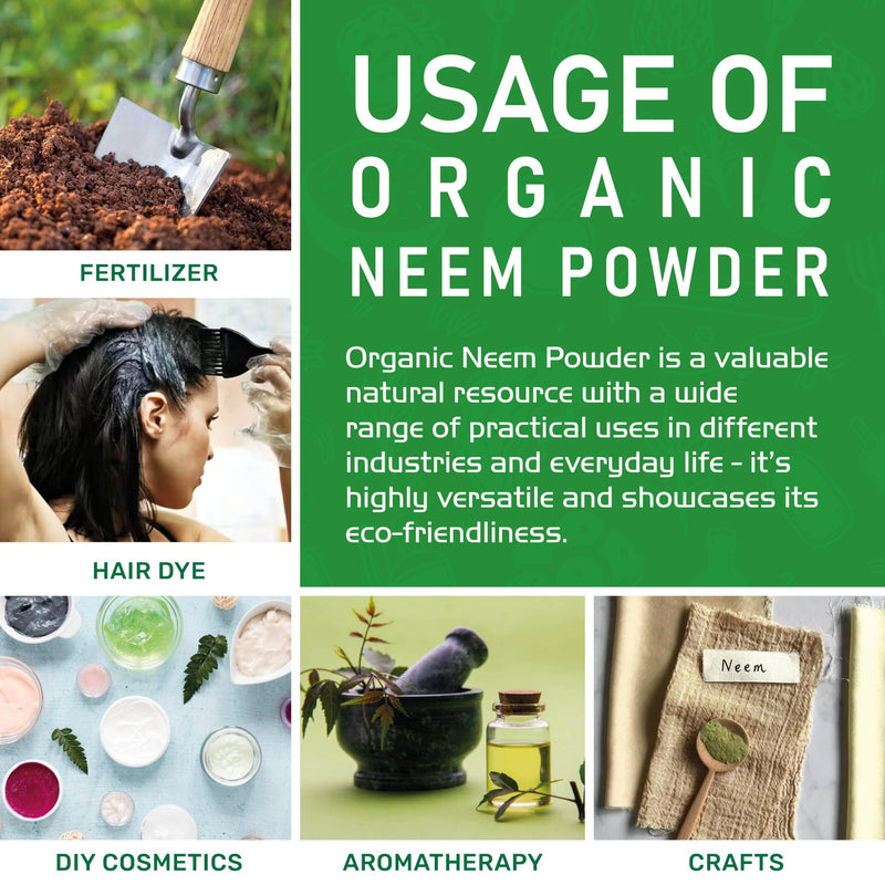 [Australia] - Jiva Organics Organic Neem Leaf Powder 1.5 Pound Bulk Bag - Azadirachta Indica - Pure & Natural Ayurvedic Herb - Neem Powder for Eating, Skin, Gums, and More! 1.5 Pound (Pack of 1) 