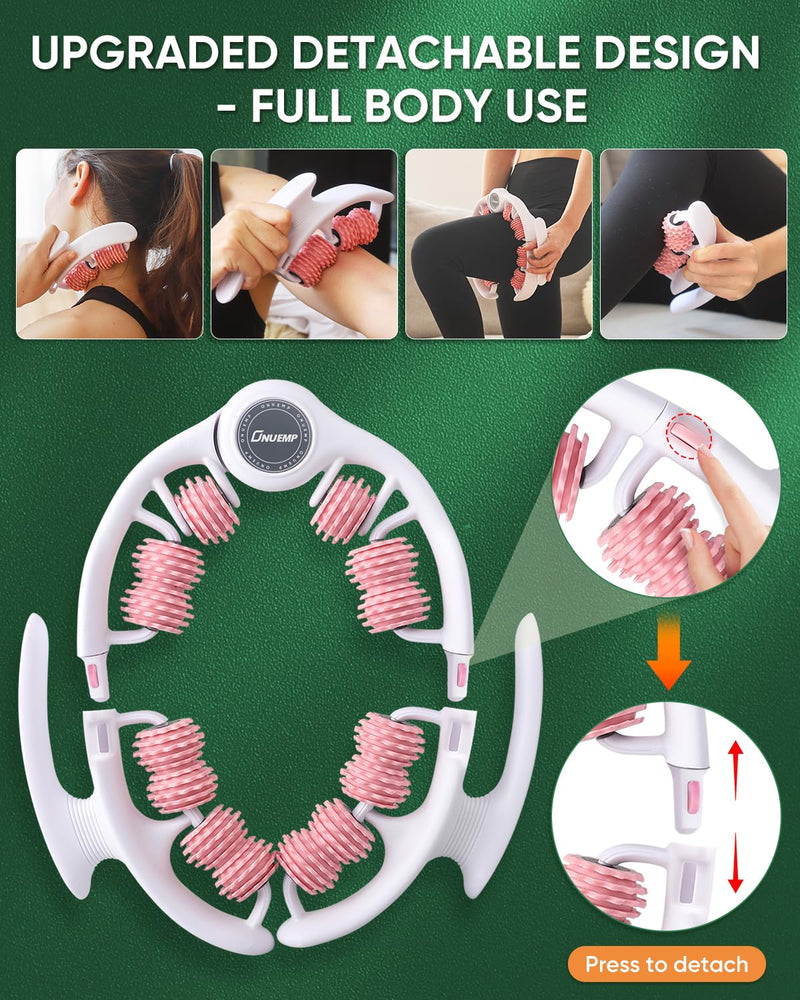 [Australia] - ONUEMP Cellulite Massager Roller, Cellulite Remover Muscle Roller, Fascia Massage Tool for Thigh, Leg, Waist - Anti-Celulitis, Lymphatic Drainage, Body Sculpting, Deep Tissue Pain Relief 