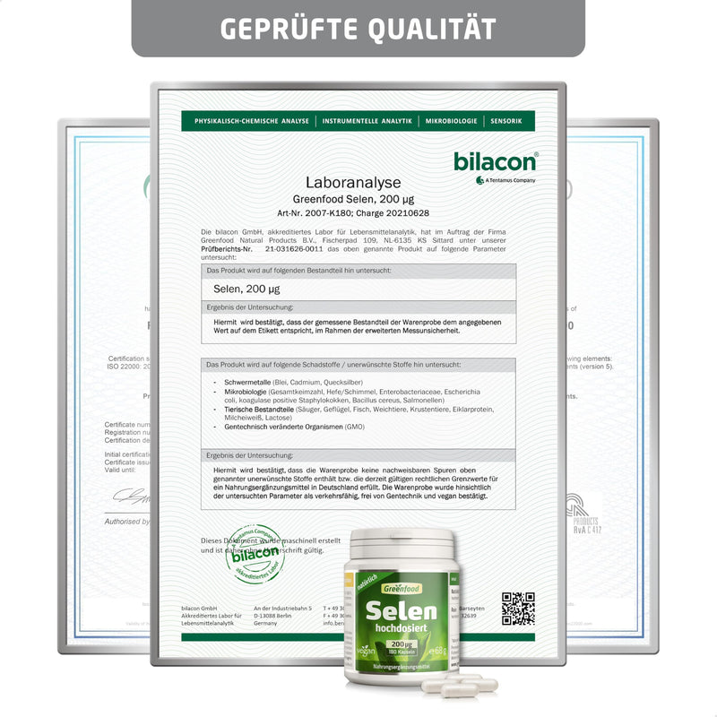 [Australia] - Selenium, 200 µg, natural, 180 capsules, high dose, vegan - for the thyroid and the immune system. WITHOUT artificial additives. Without genetic engineering. Vegi capsules. 180 pieces (pack of 1) 