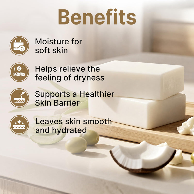 Shea Butter & Castor Oil Soap Bar - Advanced Hydration & Gentle Skin Cleansing Moisturizing Face & Body Wash - Natural Korean Cold-Pressed Formula with Castile Oil, Vitamin E & Aloe Vera - 2 Pack G11 Shea Butter Castor Oil 2 Pack