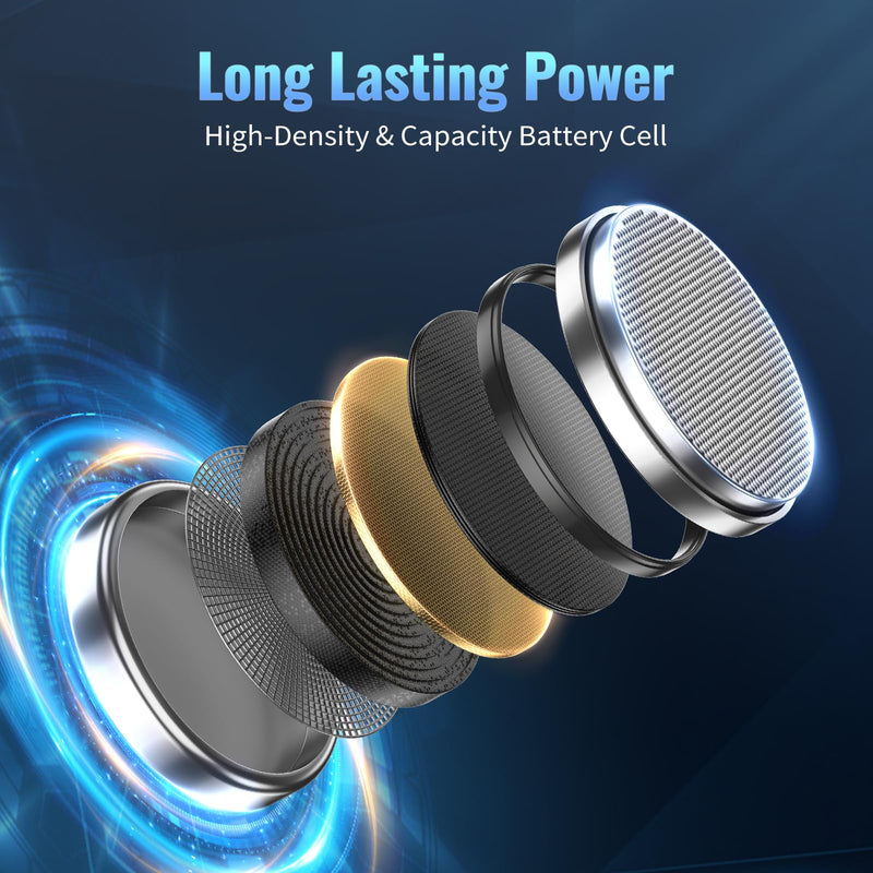 [Australia] - POWEROWL High Capacity CR2032 Battery 12 Pack - CR2032 Lithium 3V Coin Battery Replacement for Apple Airtag Key Fob Remote Controller LED Candles Glucometer 12 Count 