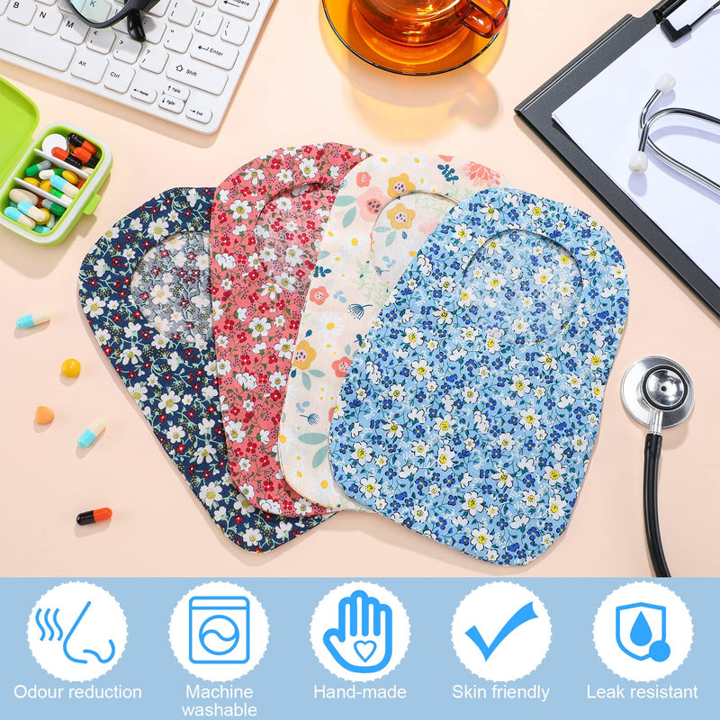 [Australia] - 8 Pieces Stretchy Bag Cover Washable Pouch Liner for Women Men Lightweight Pouch Cover Protective Bags with Round Opening Care Protector Shower Wraps Cover Odor Reducing 