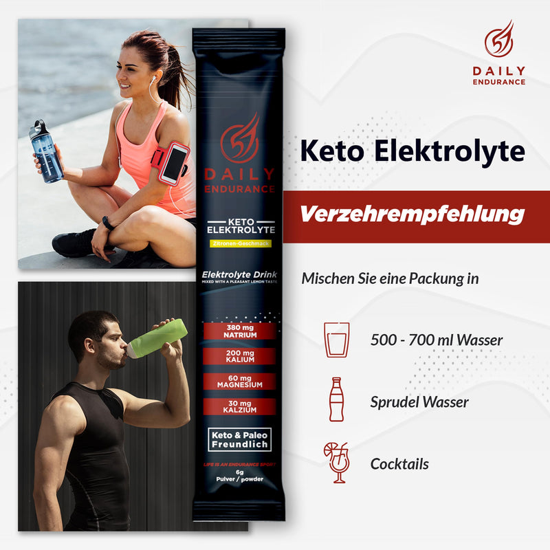 [Australia] - Daily Endurance | Keto Electrolyte Powder | Supports hydration and recovery | Low Carb, Keto & Paleo | No Sugar & Vegan Powder for Electrolytes Drink | 30 stick packs (citrus salt) 