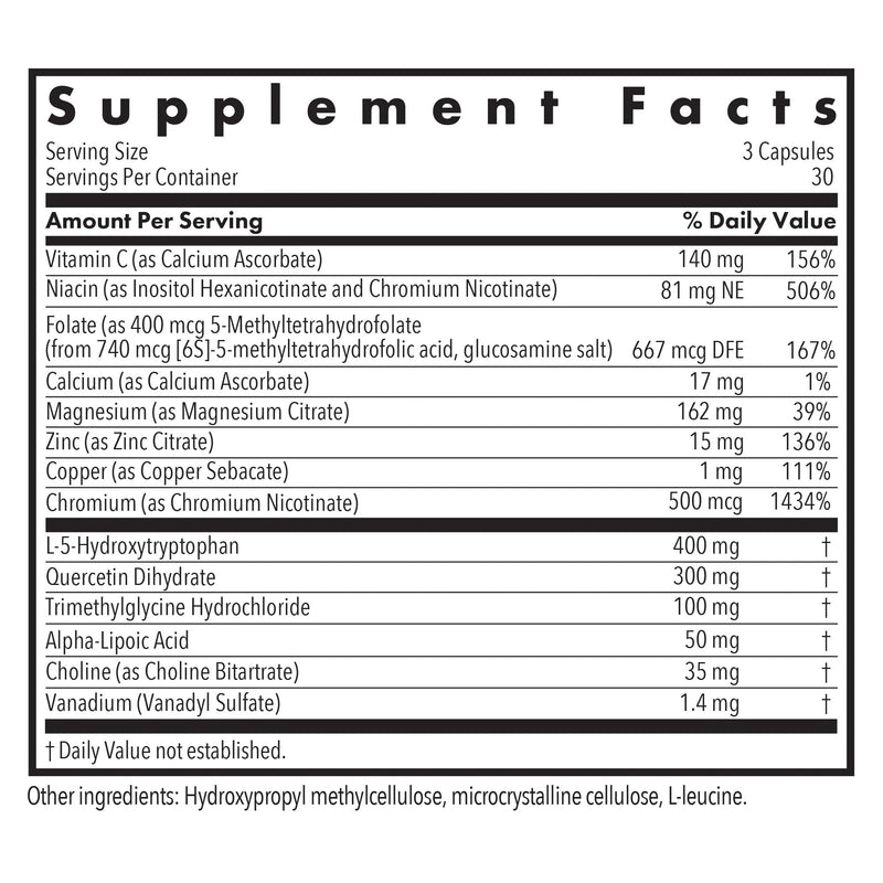 Allergy Research Group ARG Seratonin Neurotransmitter Support, 90 Capsules | Vitamin C, Niacin, Folate and More Supporting Serotonin Pathway Balance, Positive Outlook and Restfulness