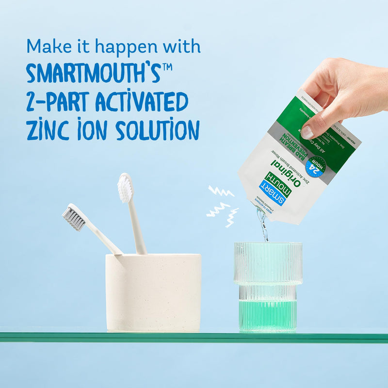 [Australia] - SmartMouth Premium Zinc Ion Toothpaste, Cavity, Enamel, and Plaque Help, Mild Mint, 3.4 oz, 3 Pack 3.4 Ounce (Pack of 3) 