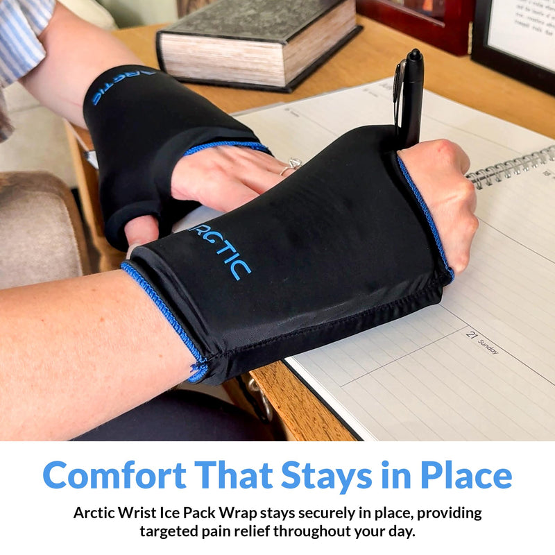 [Australia] - Two Pack | Wearable Thumb & Wrist Ice Pack – Reusable Hot Cold Compression for Hand, Finger, Carpal Tunnel, Arthritis, and Tendonitis Relief (S/M) S/M 