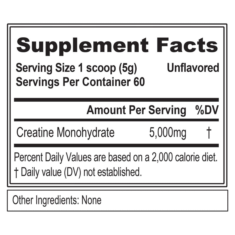 [Australia] - Evlution Pure Creatine Monohydrate Powder 5000mg Nutrition Pre and Post Workout Recovery Drink Mix Creatine Powder for Enhanced Muscle Mass Athletic Performance and Muscle Recovery - Unflavored 60 Servings (Pack of 1) 