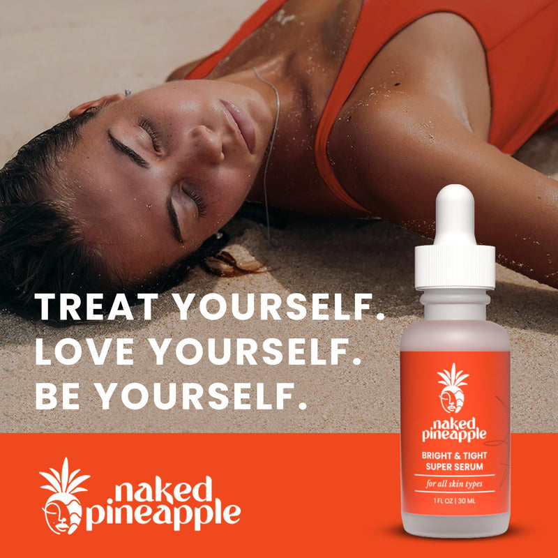Bright and Tight Super Serum - 1 oz Bottle | Contains Pineapple Enzymes and Vitamin C, Helps Support Moisture Barrier, Promotes Hydrated and Smoother Looking Skin