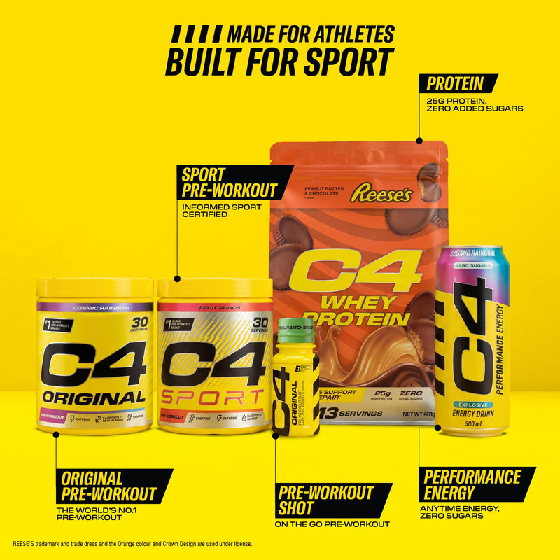 C4 Ultimate Pre Workout Powder Tutti Frutti 20 Servings, 40 if Single Scooped | Zero Sugar Pre Workout with Caffeine 300mg, L Citrulline 7000mg, Beta Alanine 4800mg, Vitamins and Electrolytes 20 Servings (Pack of 1)