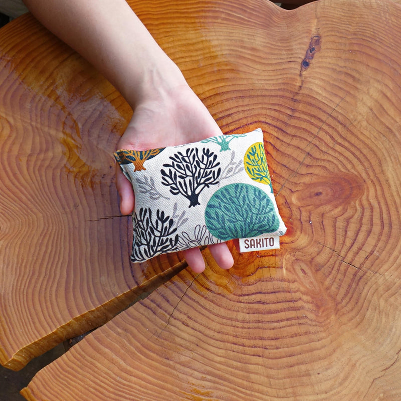 [Australia] - 2(pcs) grain pillow microwave (14x10 cm) - heat pillow microwave - microwave-safe heat pillow for children - grain pillow small - grain pillow neck - heat-cold therapy - wheat and lavender trees 