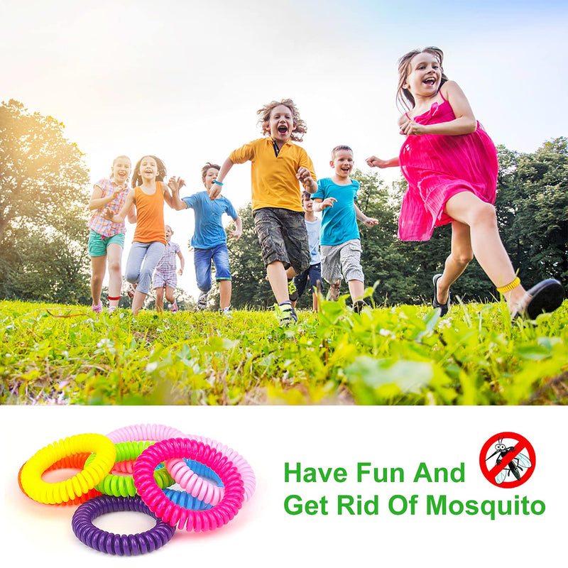 [Australia] - 40 Pack Mosquito Repellent Bracelets, Individually Wrapped DEET-Free Insect & Bug Repellent Wrist Bands for Kids & Adults Outdoor Camping Fishing Traveling 