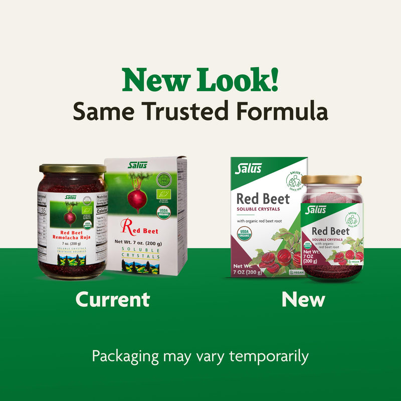 [Australia] - Floradix Salus Red Beet Crystals - Organic Nutritional Beet Root Powder Mix - Superfood Powder Supplement with Vitamin C, Folate, Magnesium & Potassium - 7 Oz 