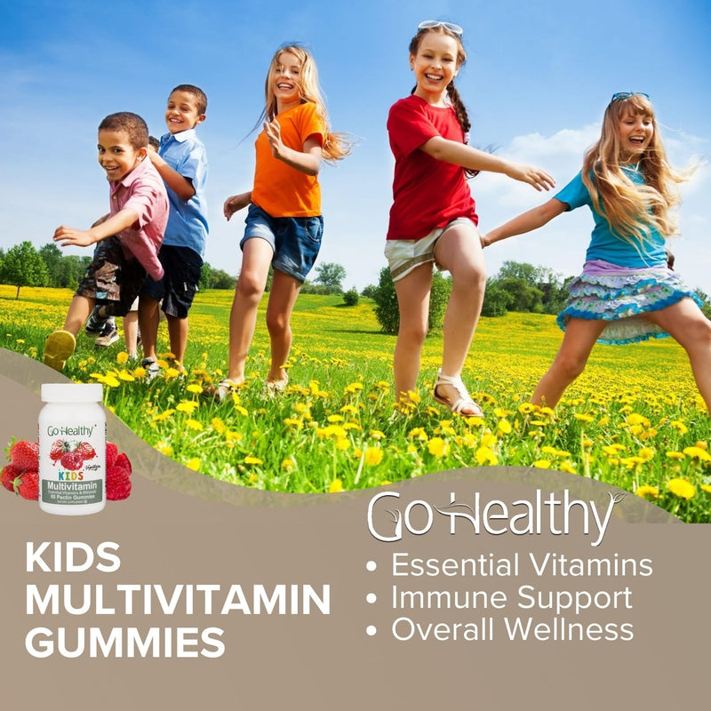 [Australia] - Go Healthy Multivitamin Gummies for Kids, Vegetarian Gummy Vitamins, Non-GMO, Gluten Free, Kosher & Halal - 30 Servings 