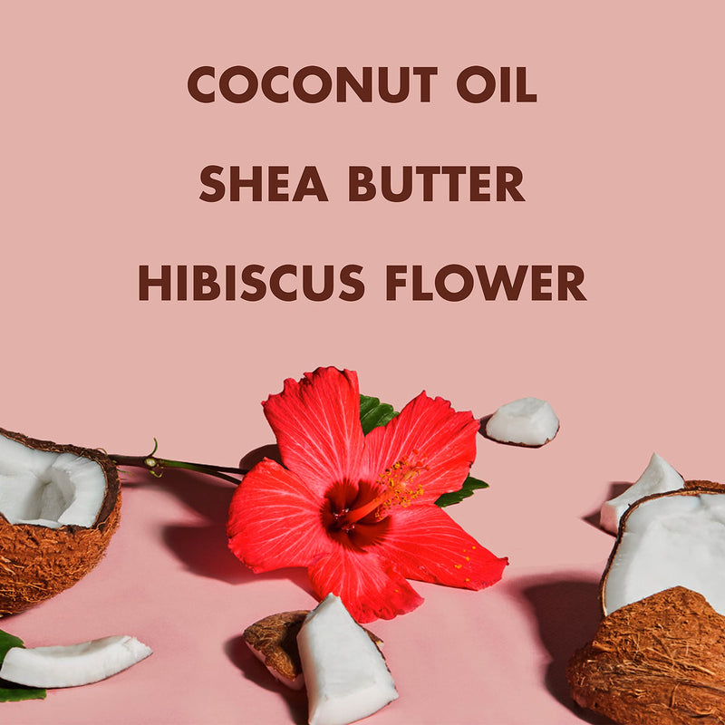 Shea Moisture Coconut & Hibiscus Massage Oil and Body Oil for Dry Skin, Bath Oil with Coconut Oil and Vitamin E Oil for Skin, 8 oz | For Dull Skin. Creates glowing skin.