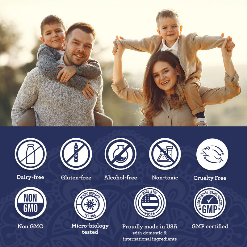 [Australia] - GuruNanda Total Wellness Boost with Liquid Ashwagandha, Black Seed Oil & GutCleanse - Helps with Immunity and Mind Care 
