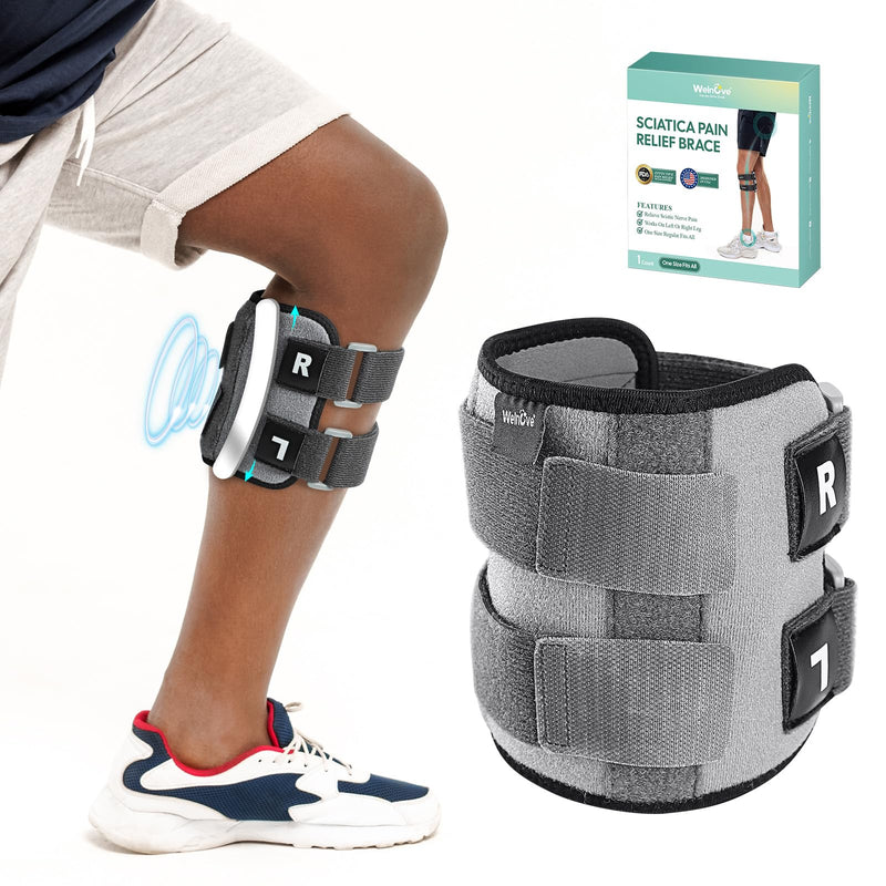 Welnove Sciatica Pain Relief Brace, Active Plus Sciatica Pain Relief Brace For Sciatic Nerve Pain, Re-Active Plus Sciatica Pain Relief Brace, W/Dual Pressure Pads for Maximum Lower Back Pain Relief